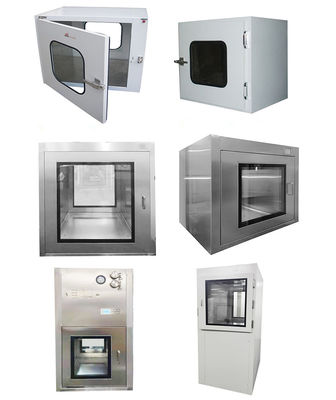 SUS201 ελασματικό πέρασμα αποστειρωμένων δωματίων ροής αέρα κιβωτίων κκπ περασμάτων ανοξείδωτου μέσω του κιβωτίου