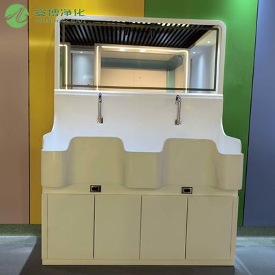 AMBER Νεροχύτης πλυσίματος διπλός με αισθητήρα γονάτου, ιατρικός, με καθρέφτη