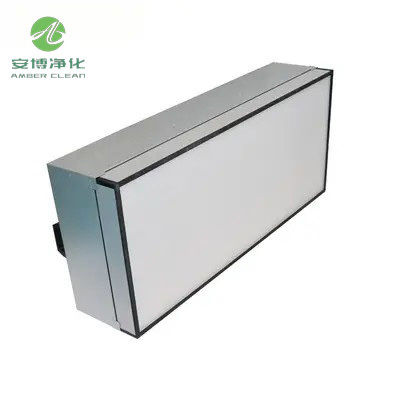 ΑΜΒΡΑ Ζυγισμένο χαλύβδινο φύλλο 6 ιντσών Φανατικό φίλτρο HEPA FFU 600*1200*285mm Μέγεθος